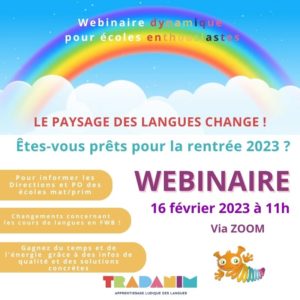 Webinaire le paysage des langues change